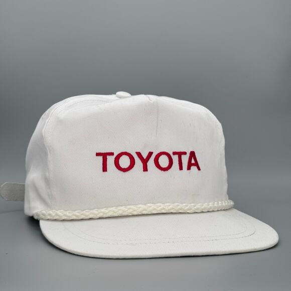 Toyota Other - Vintage '80s Toyota Logo Spellout Strapback Rope Hat